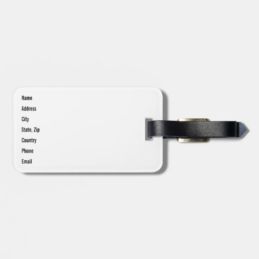 Étiquette À Bagage Amusant Sasquatch, Squatchin, Squatching, Believer (Dos horizontal)