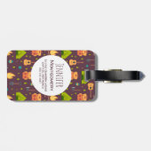 Étiquette À Bagage Amusants Camping Nature Motif à thème (Dos horizontal)