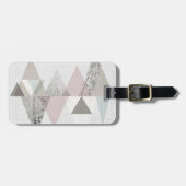 Étiquette À Bagage Amuse II | Moderne géométrique (Devant horizontal)