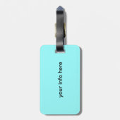 Étiquette À Bagage Amusement et papillon coloré (Dos Vertical)