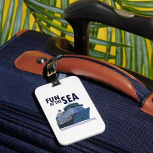 Étiquette À Bagage Amusement sur le bateau de croisière en mer