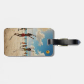 Étiquette À Bagage Amusez-Vous Dans La Peinture À L'Huile De Volley-B (Dos horizontal)