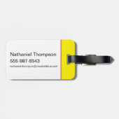 Étiquette À Bagage Amusons-nous - Le Lotus Blanc (Dos horizontal)