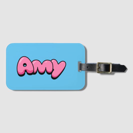 Étiquette À Bagage Amy (Devant Horizontal)