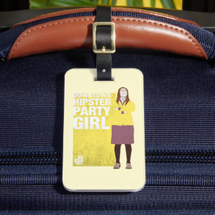 Étiquette À Bagage Amy Downtown Hipster Party Girl