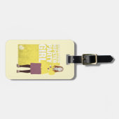 Étiquette À Bagage Amy | Downtown Hipster Party Girl (Devant horizontal)