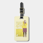 Étiquette À Bagage Amy | Downtown Hipster Party Girl (Devant Vertical)