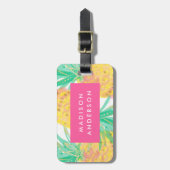 Étiquette À Bagage Ananas (Devant Vertical)