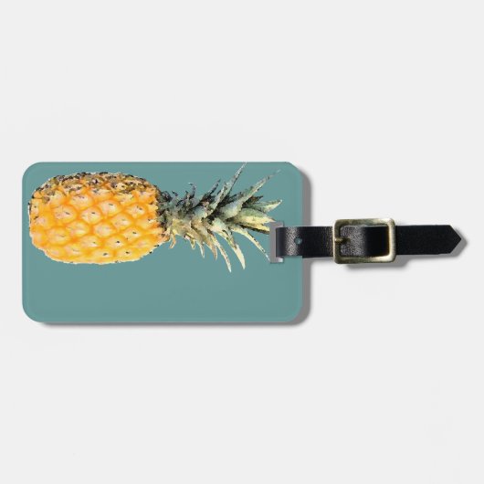 Étiquette À Bagage ananas (Devant horizontal)