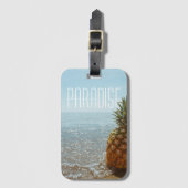 Étiquette À Bagage Ananas (Devant Vertical)