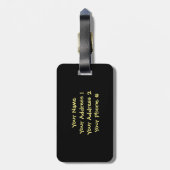 Étiquette À Bagage Ananas de griffonnage (Dos Vertical)