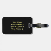 Étiquette À Bagage Ananas de griffonnage (Dos horizontal)