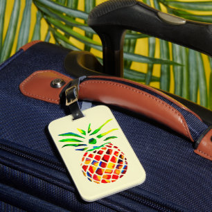 Étiquette À Bagage Ananas funky