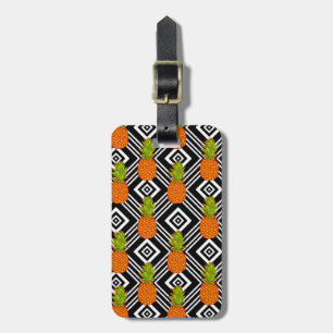 Étiquette À Bagage Ananas géométriques