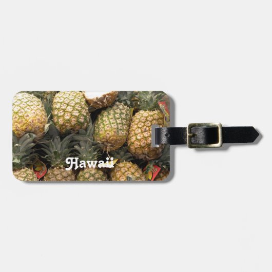 Étiquette À Bagage Ananas hawaïen (Devant horizontal)