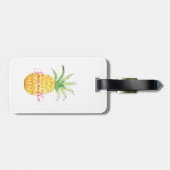 Étiquette À Bagage Ananas personnalisé (Dos horizontal)