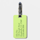 Étiquette À Bagage Ananas sauvage Fruit tropical dans la nature (Dos Vertical)