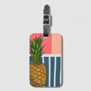 Étiquette À Bagage 'Ananas solitaire'   coloré