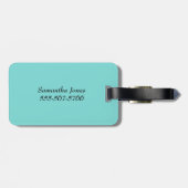 Étiquette À Bagage Ananas tendance Monogramme d'été Bagages (Dos horizontal)