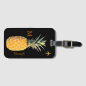 Étiquette À Bagage ananas tropical (Devant Horizontal)
