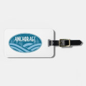 Étiquette À Bagage Anchorage Alaska extérieur (Devant horizontal)
