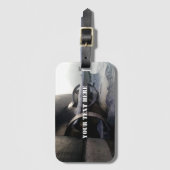 Étiquette À Bagage Ancien sous-marin (Devant Vertical)