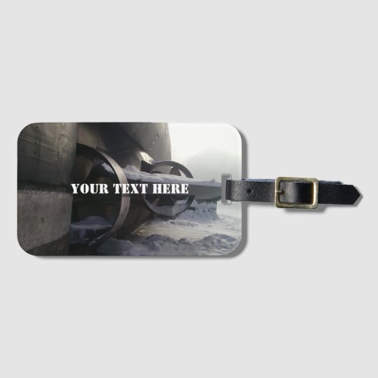 Étiquette À Bagage Ancien sous-marin (Devant Horizontal)