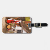 ÉTIQUETTE À BAGAGE ANCIENNE ANGLETERRE (Devant horizontal)