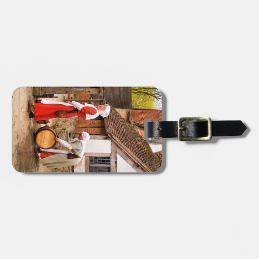 ÉTIQUETTE À BAGAGE ANCIENNE ANGLETERRE (Devant horizontal)