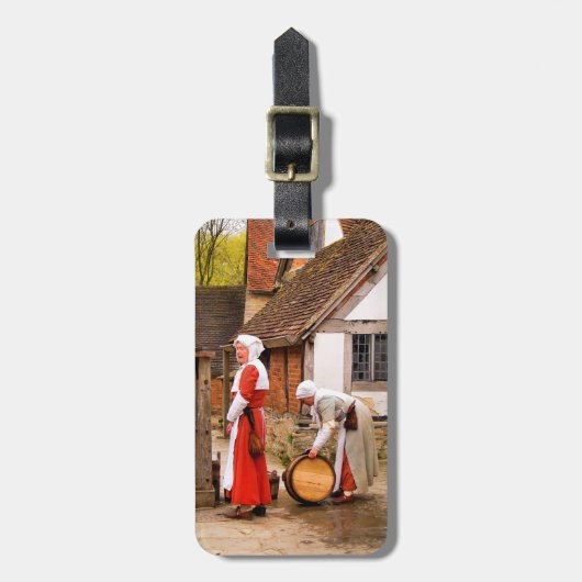 ÉTIQUETTE À BAGAGE ANCIENNE ANGLETERRE (Devant Vertical)