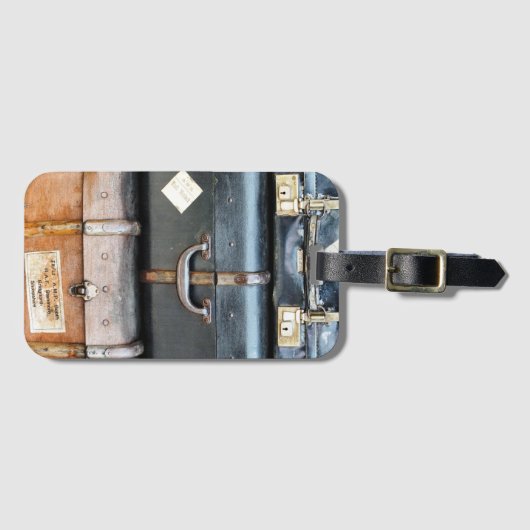 ÉTIQUETTE À BAGAGE ANCIENNE ANGLETERRE (Devant Horizontal)