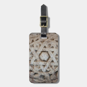 Étiquette À Bagage Ancienne étoile de David sculptant, Israël