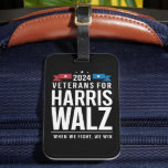 Étiquette À Bagage Anciens Combattants Pour Harris Walz Présidentiell<br><div class="desc">Anciens Combattants Pour Harris Walz Campagne Présidentielle 2024</div>