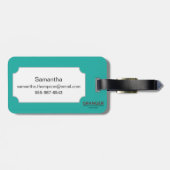 Étiquette À Bagage Ancre (Dos horizontal)