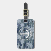 Étiquette À Bagage Ancre de marine (Devant Vertical)