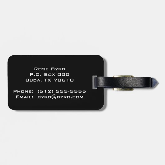 Étiquette À Bagage Ancre de marine (Dos horizontal)