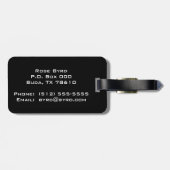 Étiquette À Bagage Ancre de marine (Dos horizontal)