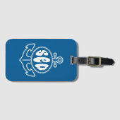 Étiquette À Bagage Ancre et la mer (Devant Horizontal)