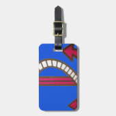 Étiquette À Bagage Ancre rouge (Devant Vertical)