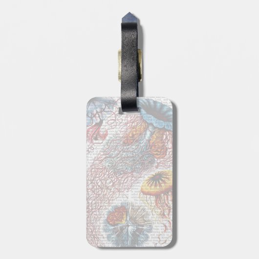 Étiquette À Bagage Anémone de mer (Dos Vertical)