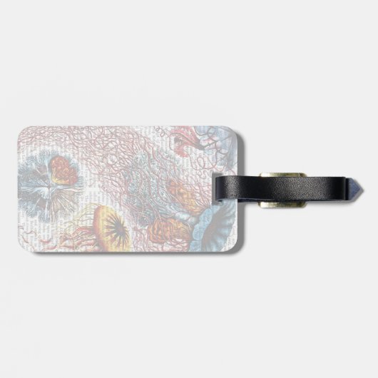 Étiquette À Bagage Anémone de mer (Dos horizontal)