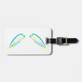 Étiquette À Bagage Ange céleste avec étoiles étincelantes (Devant horizontal)