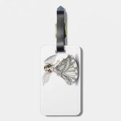 Étiquette À Bagage Ange de neige (Dos Vertical)