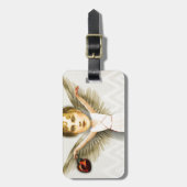 Étiquette À Bagage Ange de Zetti de Noël (Devant Vertical)