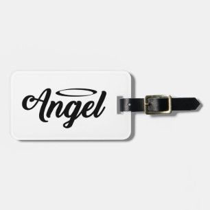 Étiquette À Bagage Angel Art Cool Texte Graphique Mot Texte Art Cute