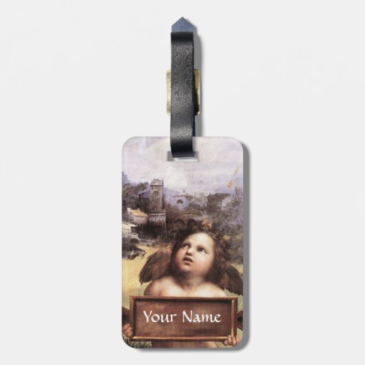 Étiquette À Bagage ANGEL / Cherub ailé (Dos Vertical)