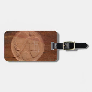 Étiquette À Bagage Angel dans les rochers Nom personnalisé sac