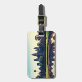 Étiquette À Bagage Angkor Wat Cambodia à Dawn (Devant Vertical)