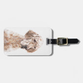 Étiquette À Bagage Anglais Setter Orange Belton Peinture Chien Art (Devant horizontal)