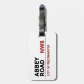 Étiquette À Bagage Angleterre d'Abbey Road (Dos Vertical)